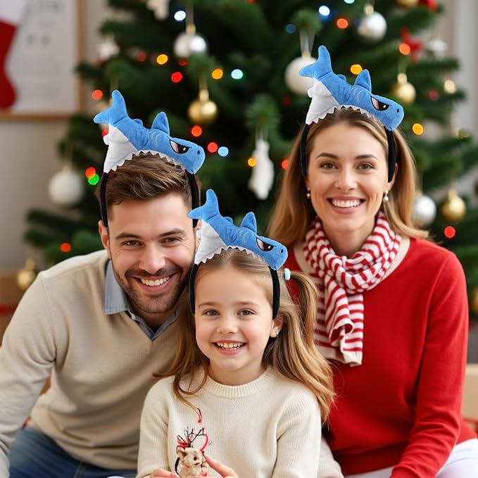 Shark Headband, Shark Fin Headband Fish Hairdband Shark Costume Headpiece for Halloween Birthday Party For Animal Cosplay Cute Party Headwear Halloween Cosplsy Costume