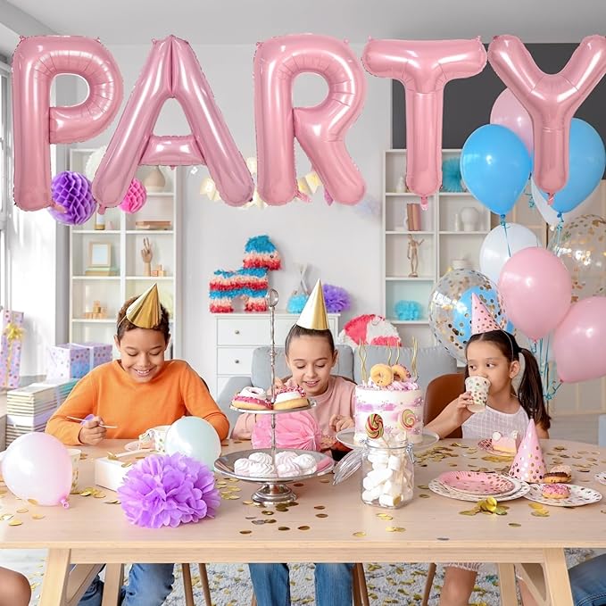Pink Letter P Balloons,40 Inch P Balloons Letter Mylar Helium Large Pink P Balloon for Birthday Party Anniversary Decorations