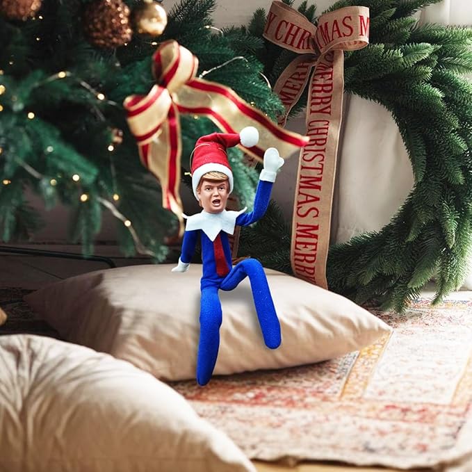Suit Donald Elf 35cm Christmas Elf Decoration — The Donald Christmas Elves Ornaments for Supporters and Patriotic Americans | The #1 2025 Gifts