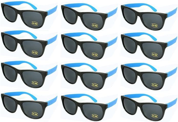 EDGEIWEAR 80s Neon Party Sunglasses for Adult Party Favors with CPSIA certified-Lead(Pb) Content Free