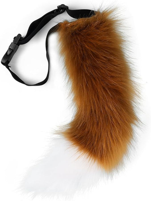 Faux Fur Furry Animal Cat Fox Tail for Halloween Party Cosplay Costume Accessories