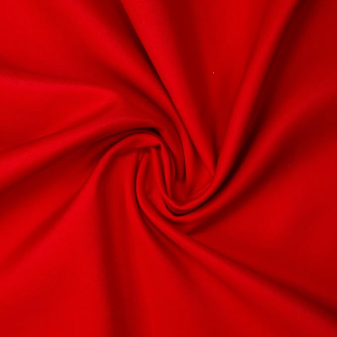 Gee Di Moda Fitted Tablecloth - 48 x 30 Inch Red Fitted Table Cloth for 4 Foot Rectangle Table - Heavy Duty Washable Fabric - for 4 Ft Buffet Table Holiday Party Dinner Wedding & Trade Show