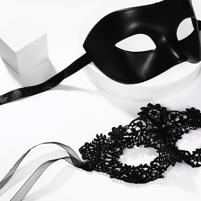 OIDEA Masquerade Mask for Couple - Roman Greek Venetian Mask Halloween Prom Party Costume Ball Mardi Gras Mask for Women Men