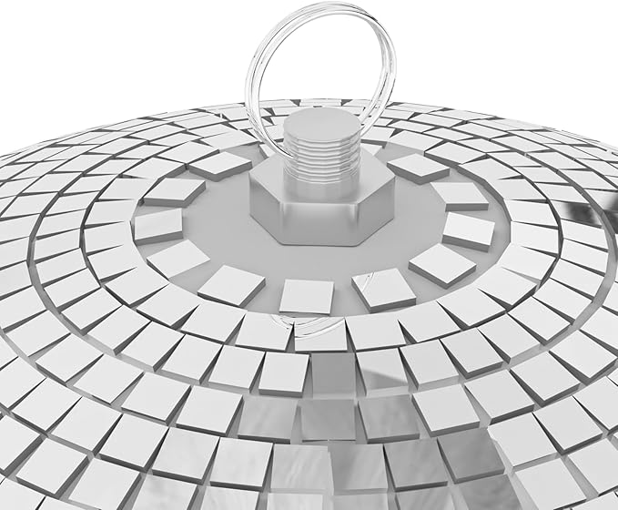 12/16/20inch Large Mirror Disco Ball - Hanging Big Disco Ball for Party Decorations, DJ Clubs, Weddings, Bars, Holiday Events, and Stage Decor (20 inch)