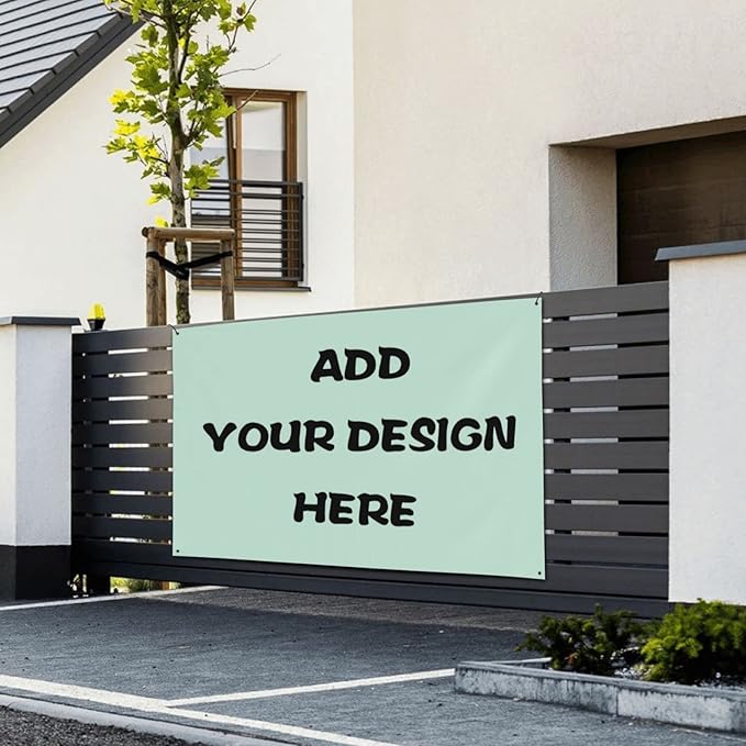 Custom Banners And Signs Customize With Photo Logo Text Personalized Banner For Parties Business Birthday Graduation Indoor Outdoor 47 X 71 Inch