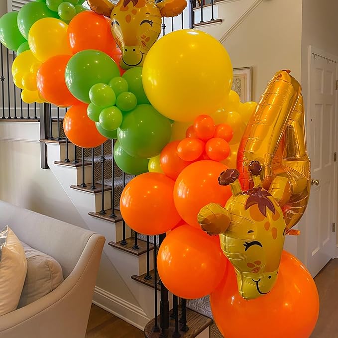 90pack Orange Balloons Different Size 18/12/10/5 Inch Burnt Orange Balloon Garland Arch Kit for Thanksgiving Day, Fall Theme Party, Wedding, Birthday, Halloween, Baby Shower Decorations
