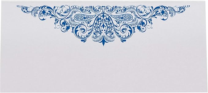 Paisley Place Cards, Royal Blue (Choose Color), Set of 150, Pre-cut and Scored - Wedding, Party, Dinner, and Special Events - Made in the USA