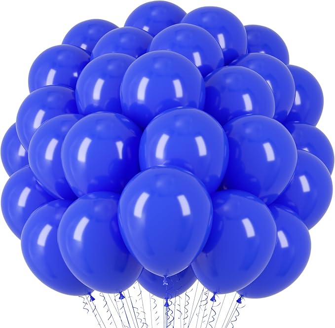 Royal Blue Balloons, 66pack 12inch Blue Latex Party Balloons for Graduation, Wedding, Birthday, Baby Shower, Gender Reveal, Anniversary Party Decorations