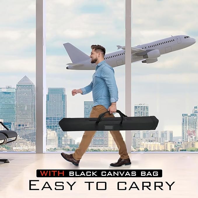 TFEN-Made in USA-Custom Aluminum Retractable Banner 23"x66", with Stand Roll up Banner for Business, Trade Shows, Stores, Advertising, Events, Custom Banners Personalized