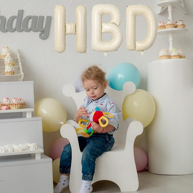Cream Letter X Balloons,40 Inch Balloons Letter X Mylar Helium Large X Balloon for Birthday Party Anniversary Decorations