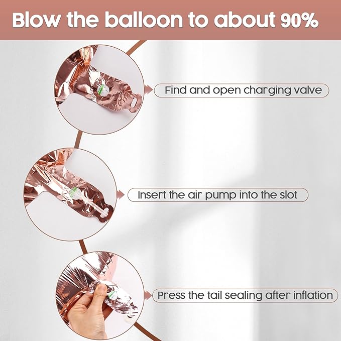 2026 Balloon - 2 Pack Rose Gold Birthday Number Balloons, 40 Inch Large Foil Balloons for Men Women Boys Girls Rose Gold Themed Birthday Decorations，Number 2026 Balloon