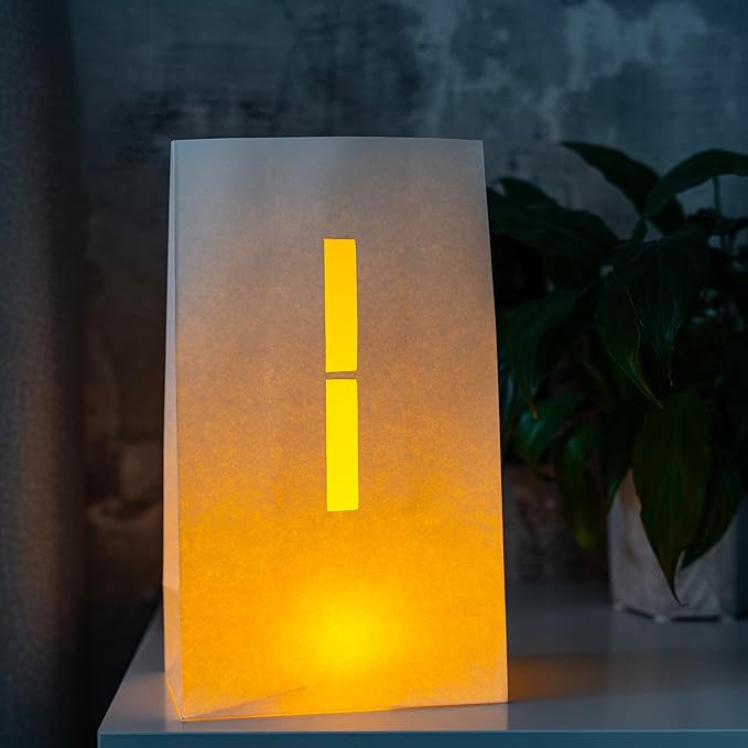 Light Up Letter I - Luminary Bags Perfect for Personalized Happy Birthday Banner, Proposal Decorations, Engagement Party Decorations and Congratulations Banner for Your Loved One