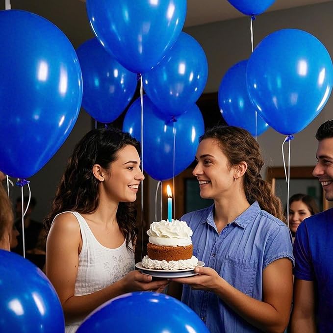 Blue Balloons 145 pcs Royal Blue Party Decorations Different Sizes of 18 12 10 5 Inch Dark Blue Balloons for Balloon Garland or Balloon Arch as Graduation Baseball Patriotic Party Decorations