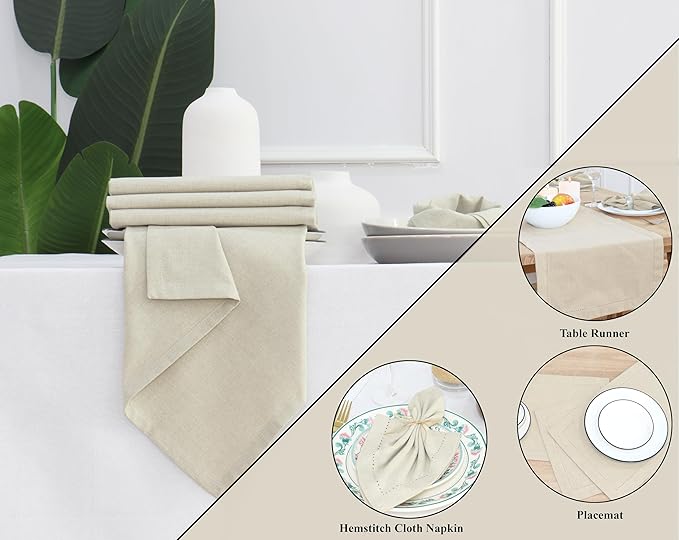 PurpleEssences Set of 12 Cloth Dinner Napkins 100% Cotton 18x18 Inch - Soft Durable Washable - Ideal for Farmhouse Party Christmas Holiday Winter - Perfect Everyday Use Table Linen - Royal Linen
