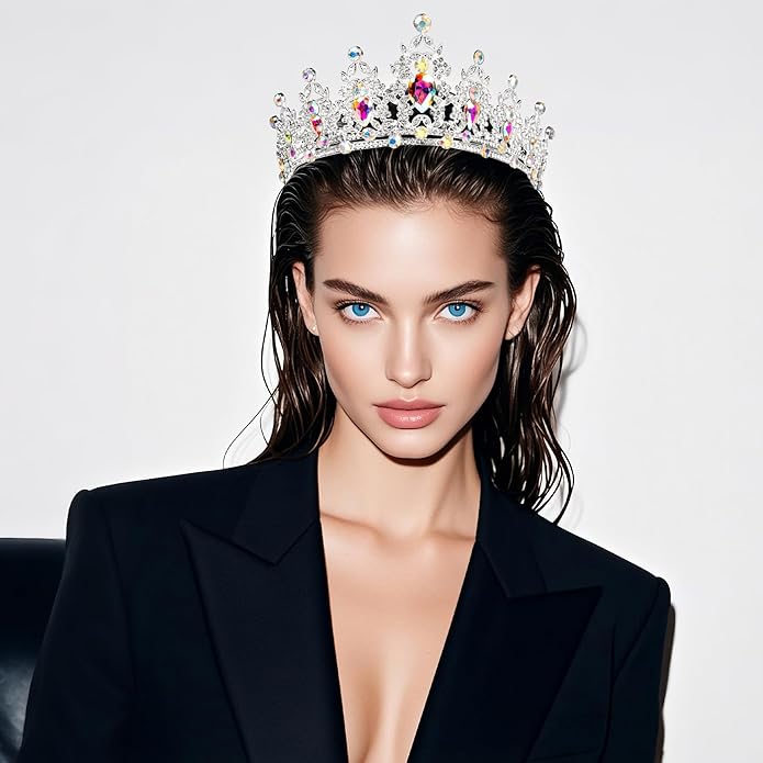tiaras and crowns for women queen crowns for Women and Girls Crystal Princess Tiaras Rhinestone Tiaras For Wedding Bridal Birthday Prom Pageant Party