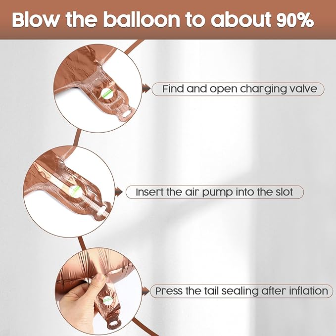 2026 Balloon - Coffee Brown Birthday Number Balloons, 40 Inch Large Foil Balloons for Men Women Boys Girls Coffee Brown Themed Birthday Decorations，Number 2026 Balloon