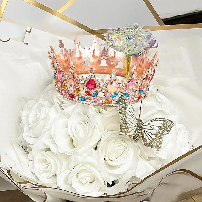 Queen Crown Rhinestone Wedding Crowns and Tiaras for Women Costume Party Hair Accessories Princess Birthday Crown Crystal Bridal Crowns