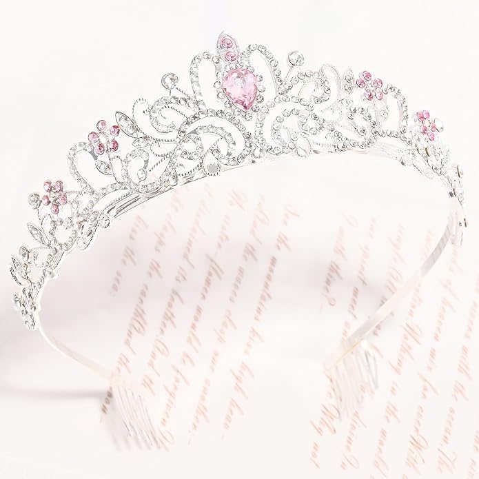 TAROSE Crowns for Women and Girls, Queen Crystal Gold Silver Tiaras with White Rhinestone and Combs, Goddess Crown for Wedding Bride Birthday Princess Bridal Shower Hair Accessories for Women