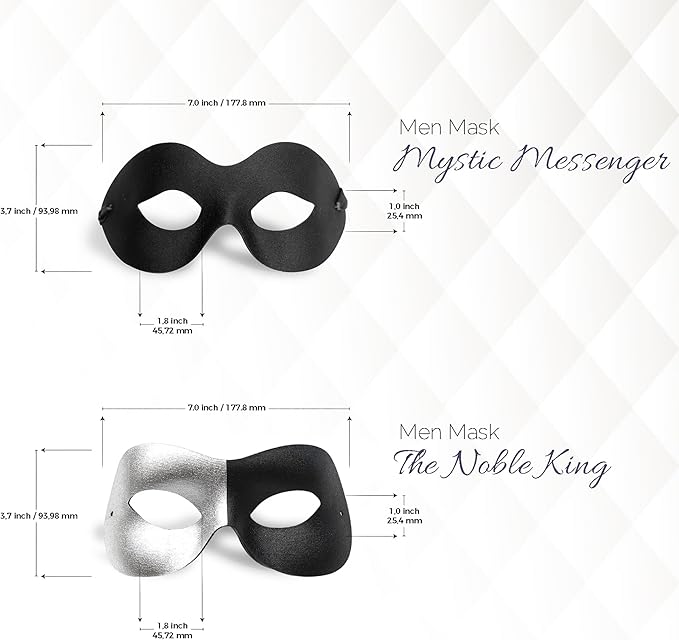 Masquerade Mask for Couples Women and Men - 3 Pack Venetian Gold and Black Lace, Mardi Gras Mask