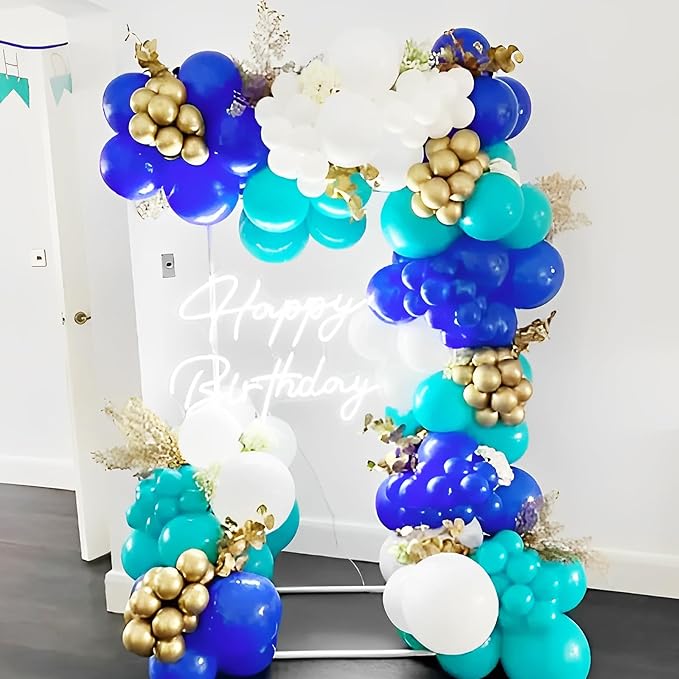 90pack Royal Blue Balloons Different Size 18/12/10/5 Inch Blue Balloon Garland Arch Kit for Graduation, Wedding, Birthday, New Year, Baby Shower, Baseball, Nautical Party Decorations