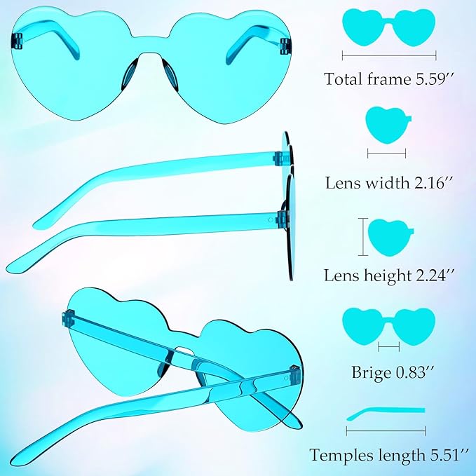 Chumia 51 Pack Fun Sunglasses Bulk Adult Party Favors Glasses Colorful Plastic Retro Sunglasses for Women Men Neon Party Candy Color Glasses, 5 Style, Mixed Colors