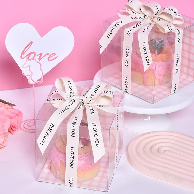 Ribest I Love You Cotton Ribbon for Gift Wrapping Crafts Flower Bouquet Party Decoration 5/8 Inch x 10 Yard