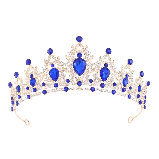 Princess Tiara and Crown for Women Wedding Tiaras for Bridal girls Tiaras and Crystal Crowns Rhinestone Headband Metal Hair Accessories for Costume Birthday Party Prom Gifts
