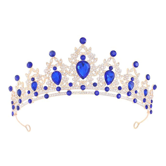 Princess Tiara and Crown for Women Wedding Tiaras for Bridal girls Tiaras and Crystal Crowns Rhinestone Headband Metal Hair Accessories for Costume Birthday Party Prom Gifts