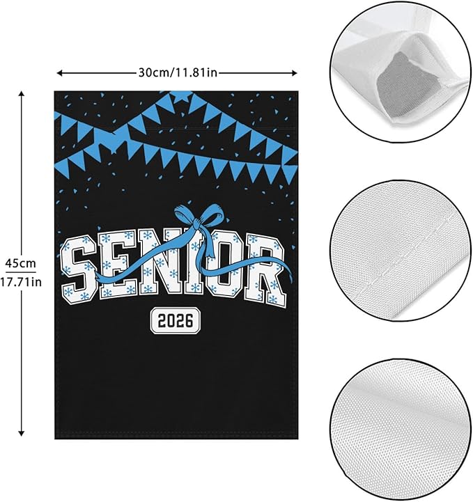 Class Of 2026 Senior 2026 Graduation Flags Decorative Banner Rustic Next Day Delivery