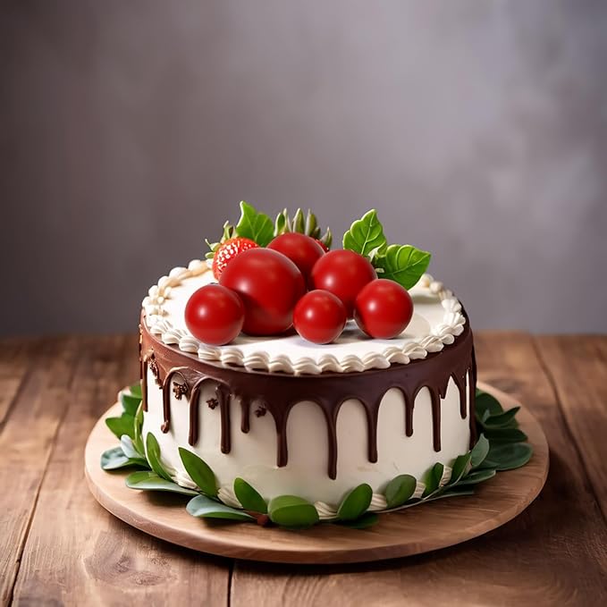 ASTARON 20 Pcs Ball Cake Topper Decorations Mini Balloons Cake Topper Sticks Red Balls Cake Picks Cake Topper Balls for Graduation Birthday Cake Decorations