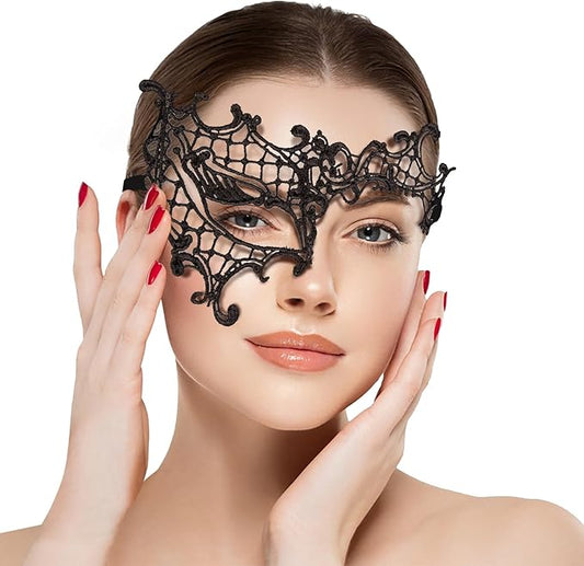 Masquerade Mask for Women Lace Masks for Venetian Party Costume Halloween Carnival