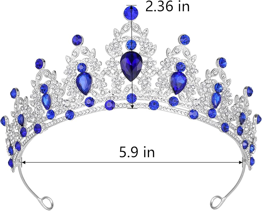 Kamirola - Queen Crown and Tiaras Princess Crown for Women and Girls Crystal Headbands for Bridal, Princess for Wedding and Party（01）