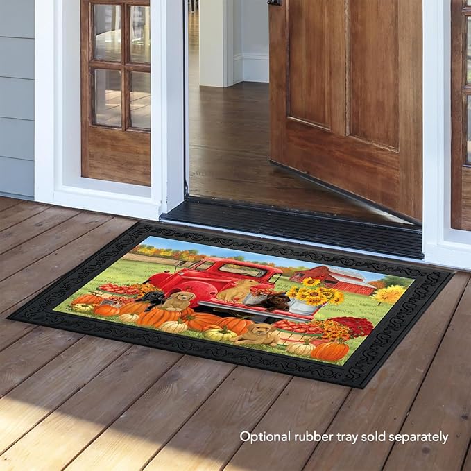 Briarwood Lane Fall Puppies Doormat