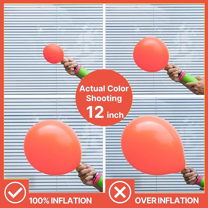 PartyWoo Coral Balloons 50pcs 12 Inch Coral Pink Light Red Latex Helium Balloons for Graduation Wedding Anniversary Baby Shower Gender Reveal Birthday Summer Themed Party Decorations Red-Y22