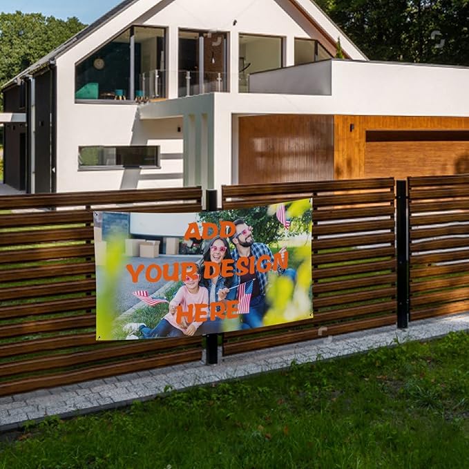 Custom Banners And Signs Customize With Photo Logo Text Personalized Banner For Parties Business Birthday Graduation Indoor Outdoor 35 X 70 Inch