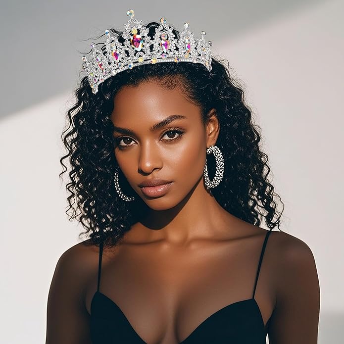 tiaras and crowns for women queen crowns for Women and Girls Crystal Princess Tiaras Rhinestone Tiaras For Wedding Bridal Birthday Prom Pageant Party