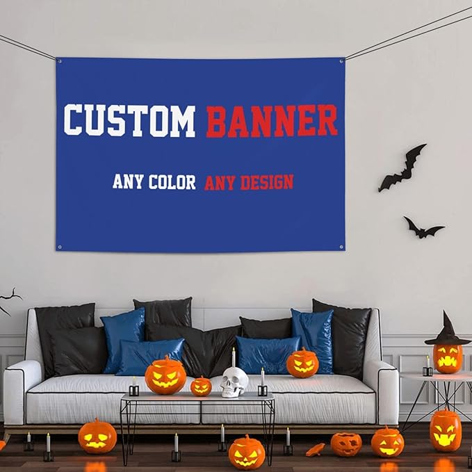 Custom Banners And Signs 6x4 Ft,Personalized Banner With Photo/Text, Banners Customized For Business Birthday Graduation Parties Indoor Outdoor