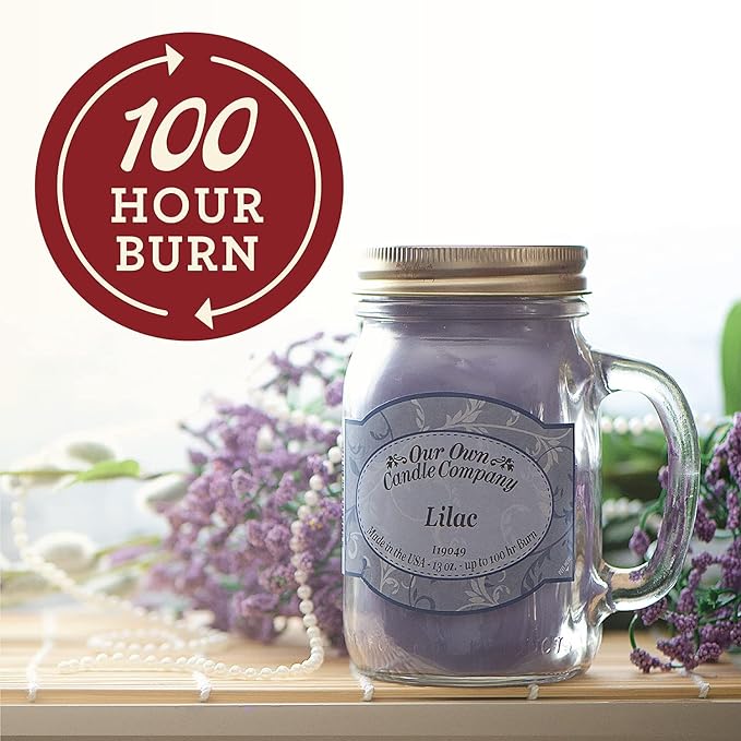 Our Own Candle Company Summer Vacation Scented Mason Jar Candle, 100 Hour Burn Time, 13 Ounces