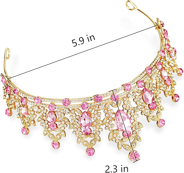 tiaras and crowns for women queen crowns for Women and Girls Crystal Princess Tiaras Rhinestone Tiaras For Wedding Bridal Birthday Prom Pageant Party