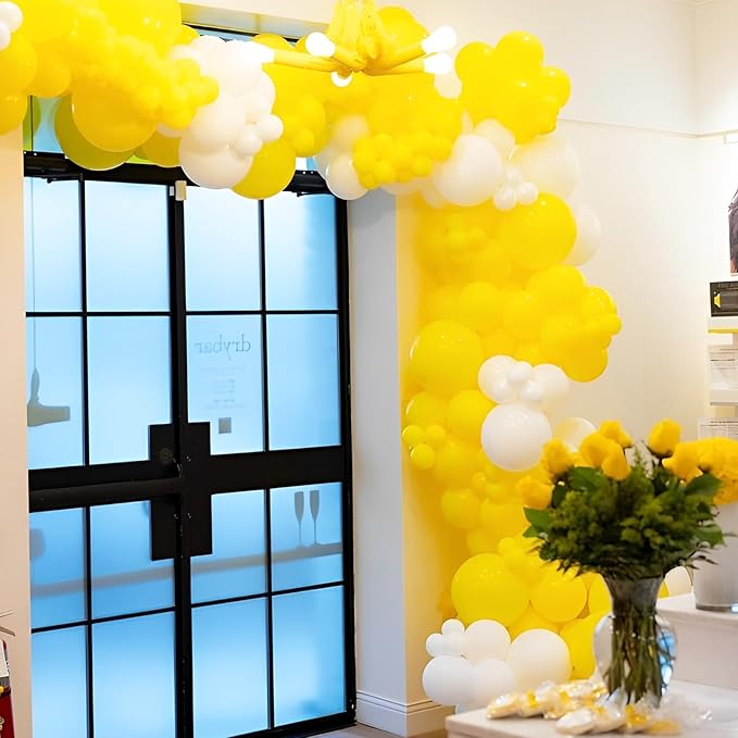 Yellow Balloons, 66pack 12inch Yellow Latex Party Balloons for Graduation, Wedding, Birthday, Gender Reveal, Baby Shower, Anniversary, Sunflower and Honeybee Theme Party Decorations