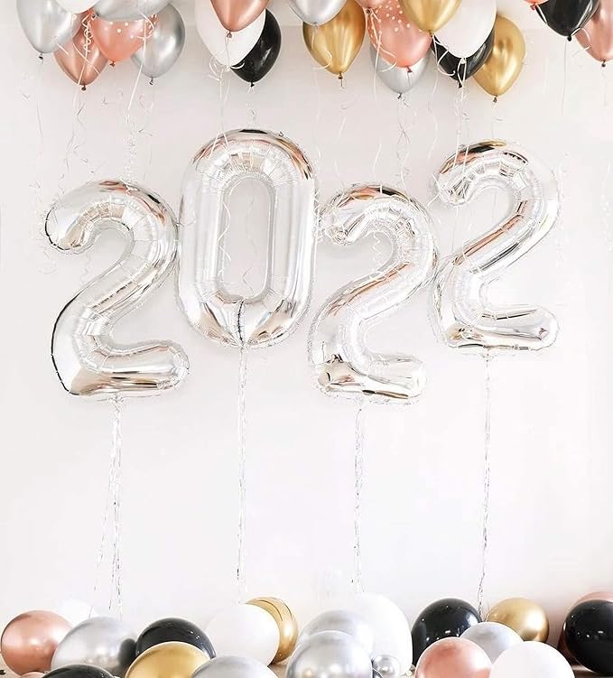 40 Inch Silver 20 Number Balloons Giant 20 Balloons Silver Birthday 20 Balloons 20th Birthday Anniversary Party Decorations Supplies