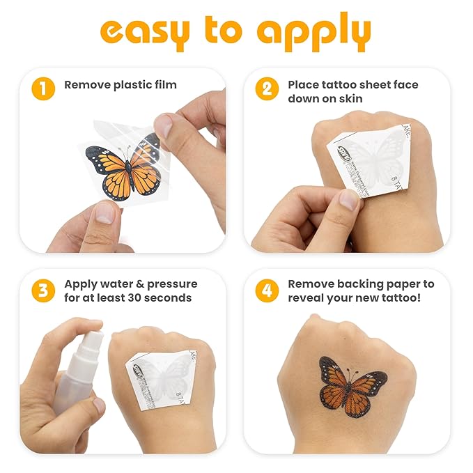 Littlest Pet Shop Temporary Tattoos for Kids [50 pack]. Made in the USA w Certified Safe Ink. Kids Birthday Party Supplies and Party Favors Kit. Bulk Temporary Tattoos Stickers Set. Dogs, Cats,