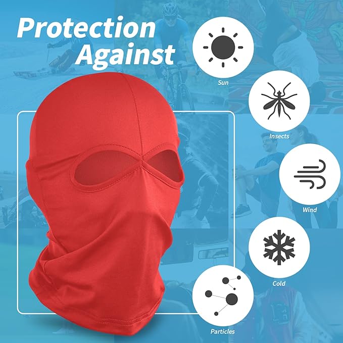 YESLIFE Ski Mask, Balaclava Face Mask for Boys and Girls – Cosplay Costume Accessory for Halloween Party