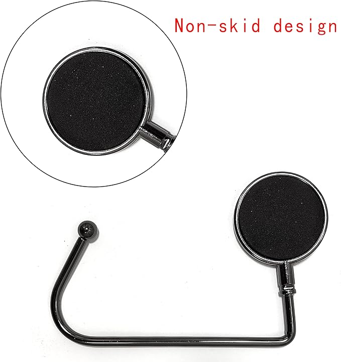 Christmas Stocking Holders Christmas Stockings Hooks Hanger Clip Non-Slip Safety Fireplace Hooks Mantel Hooks for Christmas Party Decoration (Black, 10)