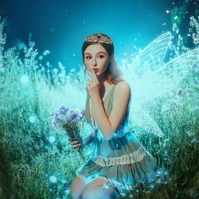 Black & Gold Party Decorations - Happy Birthday Crown Tiara Sash, Women's Party Supplies