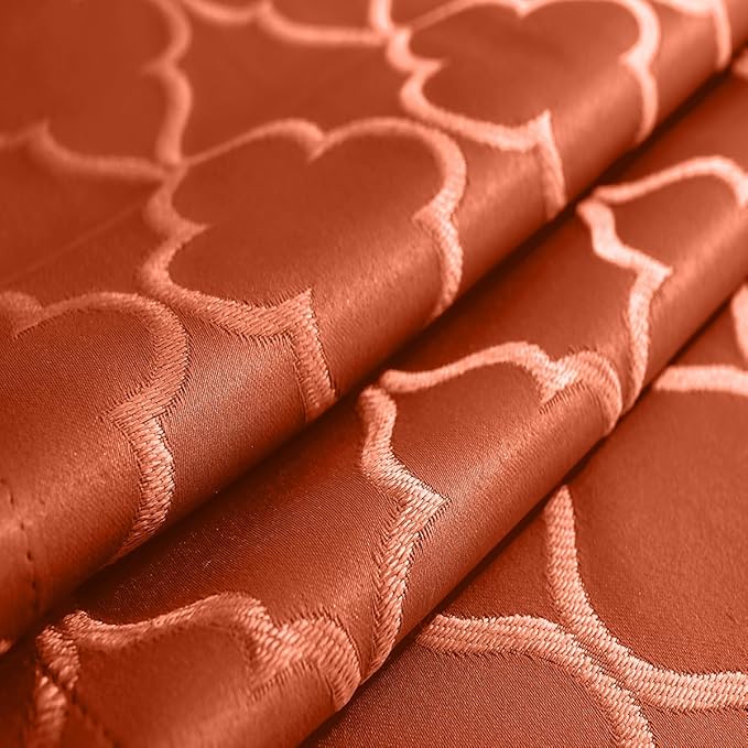 SASTYBALE Fall Jacquard Napkins 20x20 Inch - Flower Pattern Rust Polyester, Spill Proof Wrinkle Resistant, Tabletop Decor for Thanksgiving Turkey Dinner, Fall Kitchen Dining & Holiday Parties