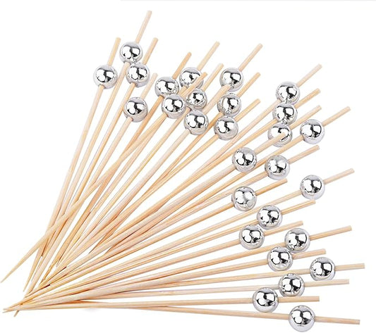 Cocktail Picks, 100PCS Toothpicks for Appetizers, Appetizing Skewers for Charcuterie Fruits and Party Decoration - 4.7 inch