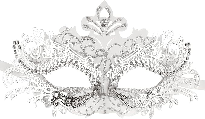Coddsmz Couple Masquerade Mask Set - Venetian & Mardi Gras Mask for Women & Men