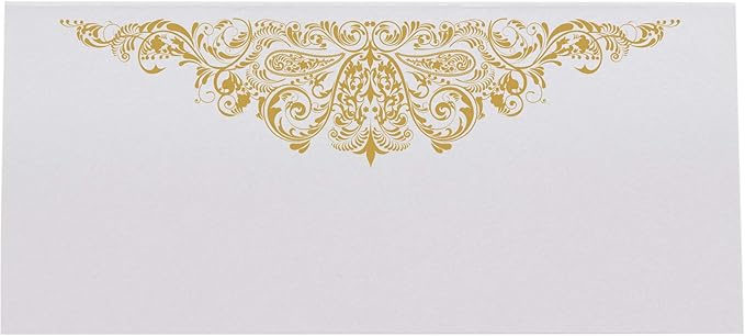 Paisley Place Cards, Gold (Choose Color), Set of 150, Pre-cut and Scored - Wedding, Party, Dinner, and Special Events - Made in the USA