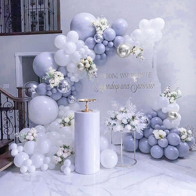 PartyWoo Dusty Purple Balloons 50pcs 12 Inch Lavender Lilac Boho Neutral Balloons for Graduation Baby Shower Bridal Shower Wedding Engagement Cat Tornado Theme Birthday Party Decorations Purple-F49